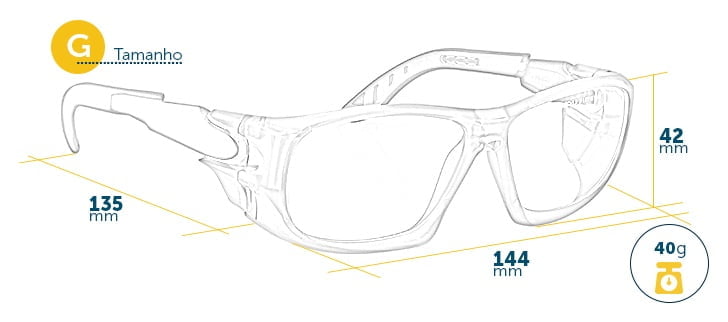 Óculos de Segurança -5x9 Verde