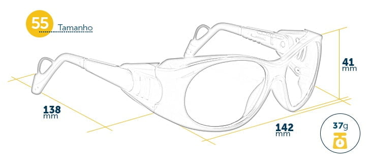 Óculos de Segurança - Dioflex Tam.55